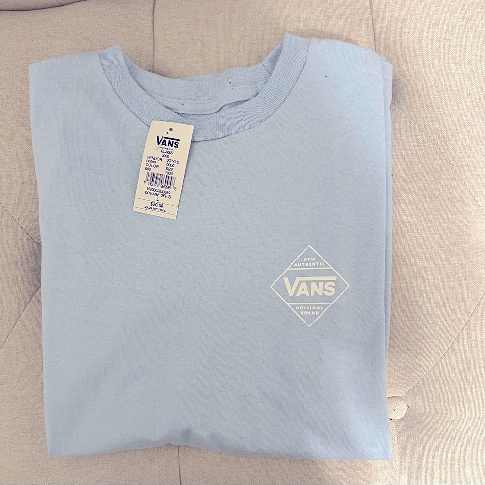 🖤VANS BLUE SHIRT BACK GRAPHIC